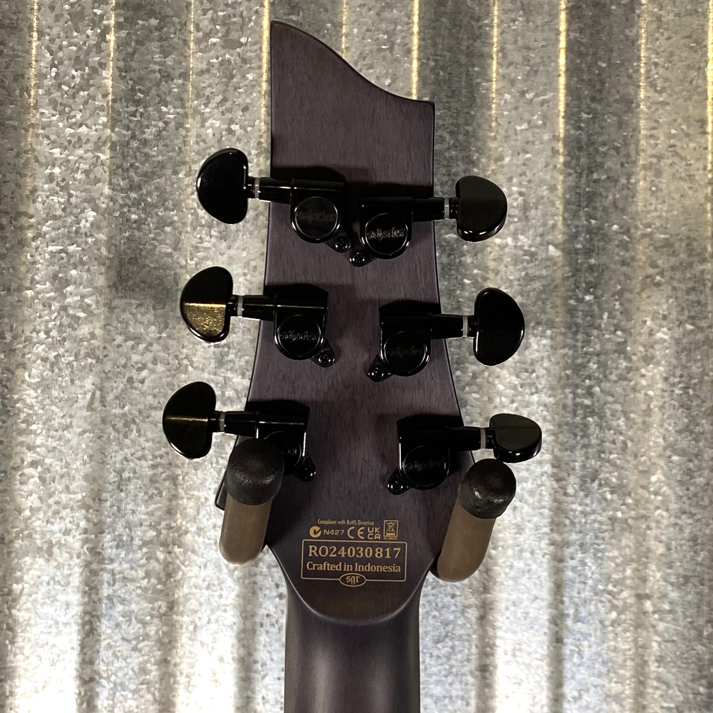 Schecter Omen Elite 6 See Thru Blue Burst Guitar #0817