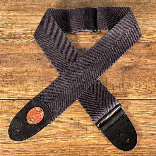 Levy's MSSC4-BLK 3" Heavy-Weight Cotton Guitar Bass Strap Black