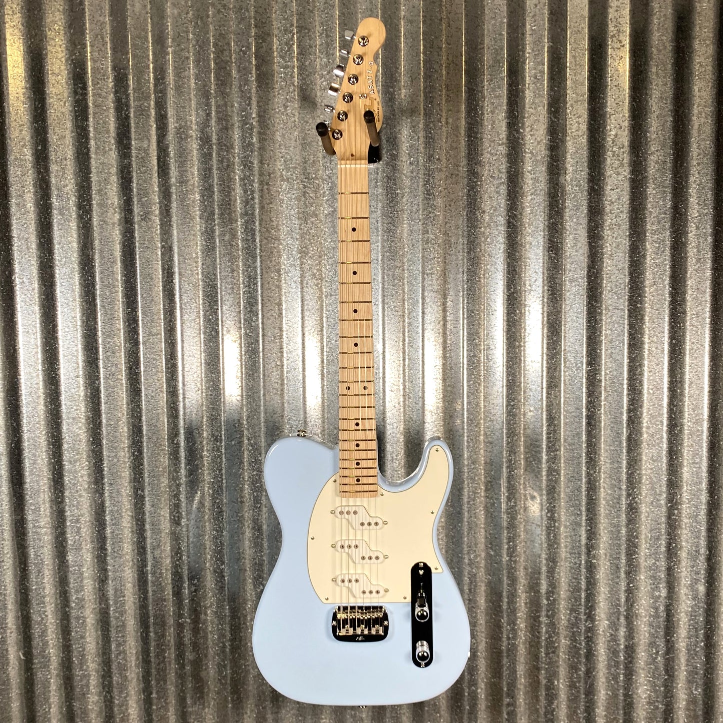G&L USA Fullerton Deluxe ASAT Z3 Sonic Blue Guitar & Bag #8058