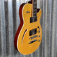 Reverend Limited Edition Roundhouse Semi Hollow Body Archtop Vintage Clear Natural Guitar & Case #25