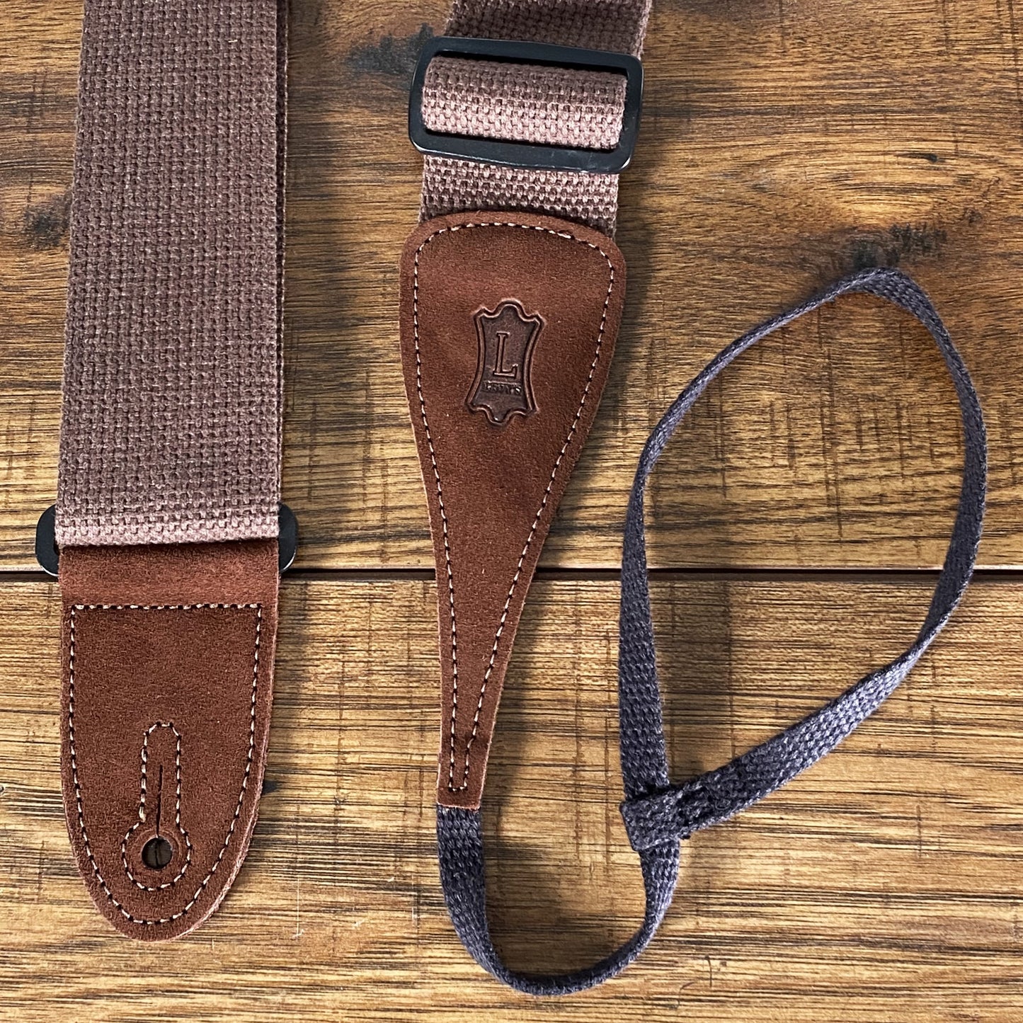 Levy's MC8A-BRN 2" Cotton Guitar Bass Strap Brown