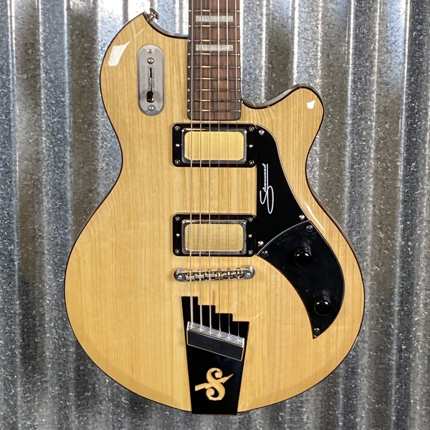 Supro 1296AN Silverwood Natural Ash Guitar & Bag #0599 Blem