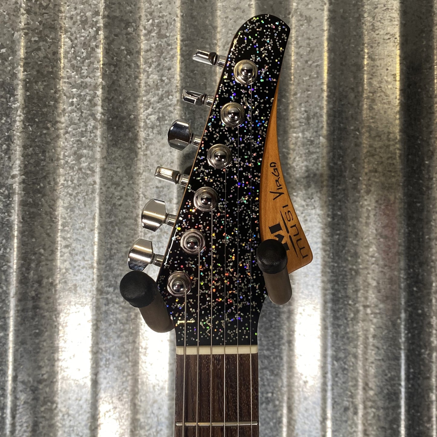 Musi Virgo Fusion Telecaster HH Deluxe Tremolo Andromeda Metal Flake Guitar #0846 Used
