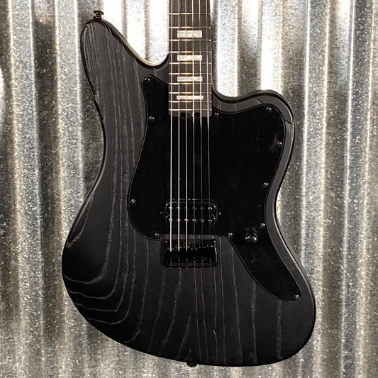 ESP LTD XJ-1 HT Offset Jazzmaster Hard Tail Fishman Black Blast Guitar #2278