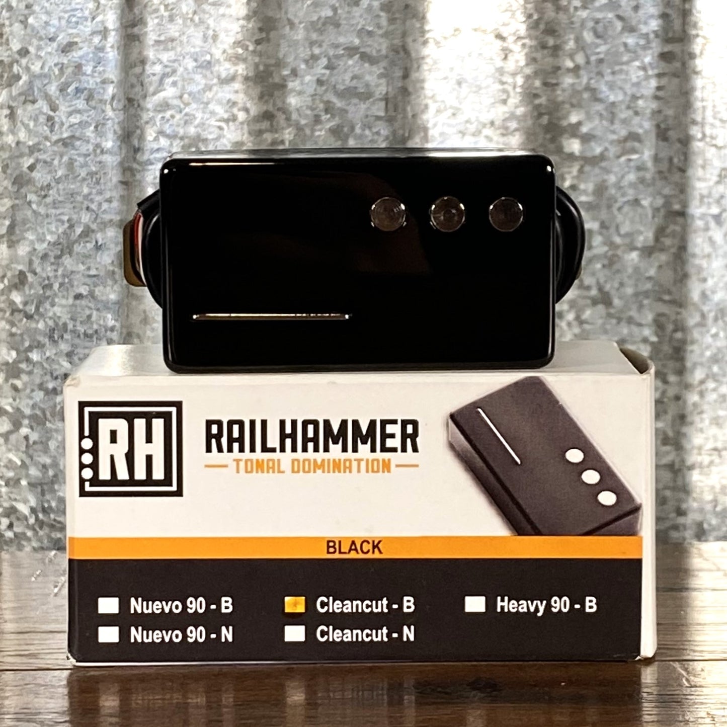 Railhammer Cleancut Bridge Black Humcutter Guitar Pickup