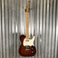 G&L USA Custom Shop ASAT Classic Smoked Caramel Roasted Maple Guitar & Bag #7037