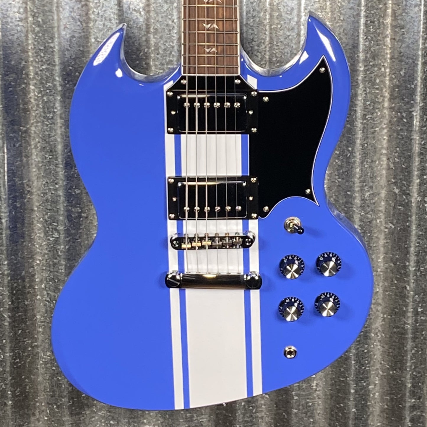 Westcreek Guitars Racer SG Offset Style Blue #0107 Used