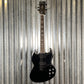 Westcreek Racer Offset SG Black Satin Solid Body Guitar #0071 Used