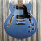 Westcreek 333 Semi Hollow Body 335 Lake Placid Blue Guitar #0759 Used