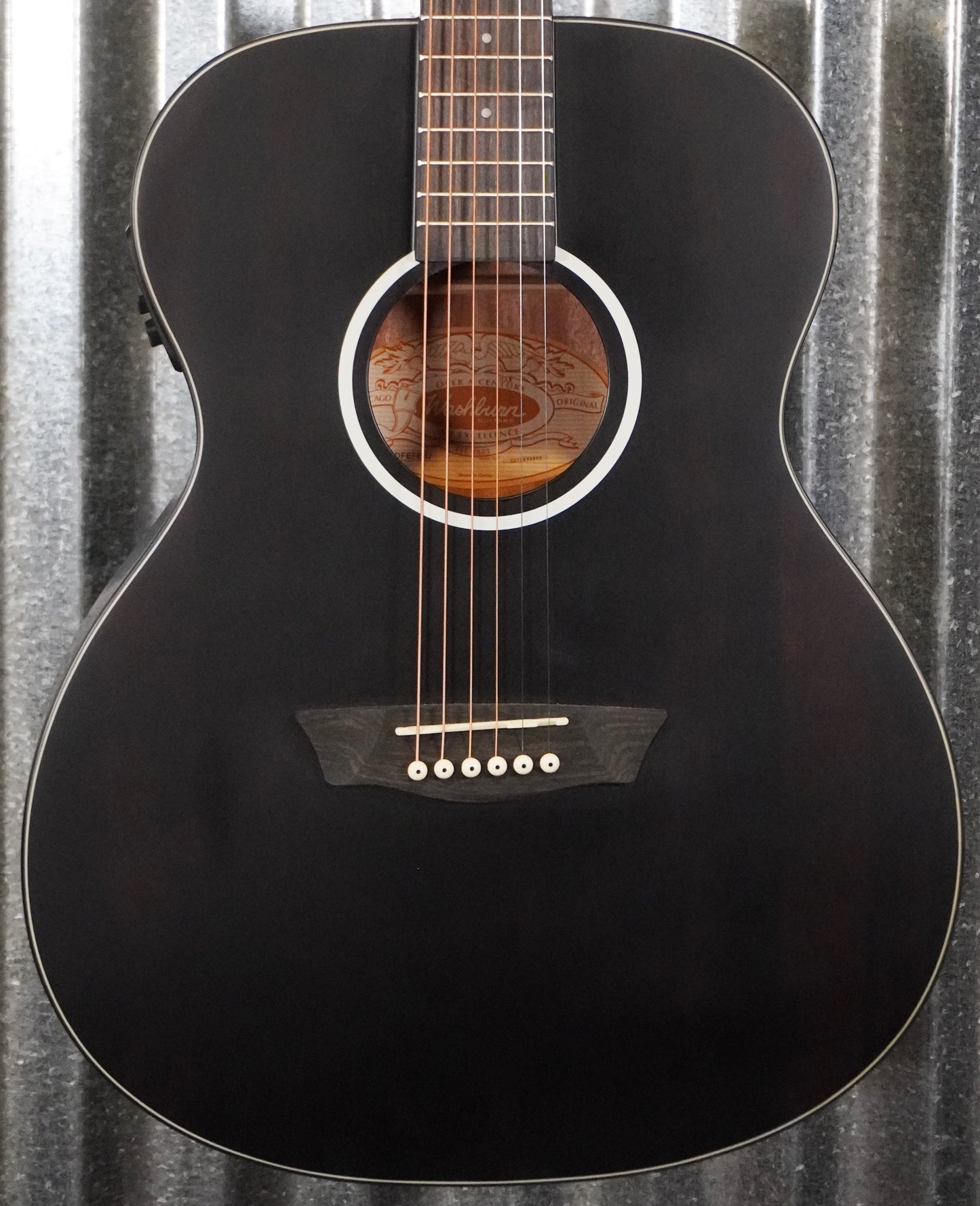 Washburn Deep Forest Ebony FE Acoustic Electric Guitar DFEFE-U #5953