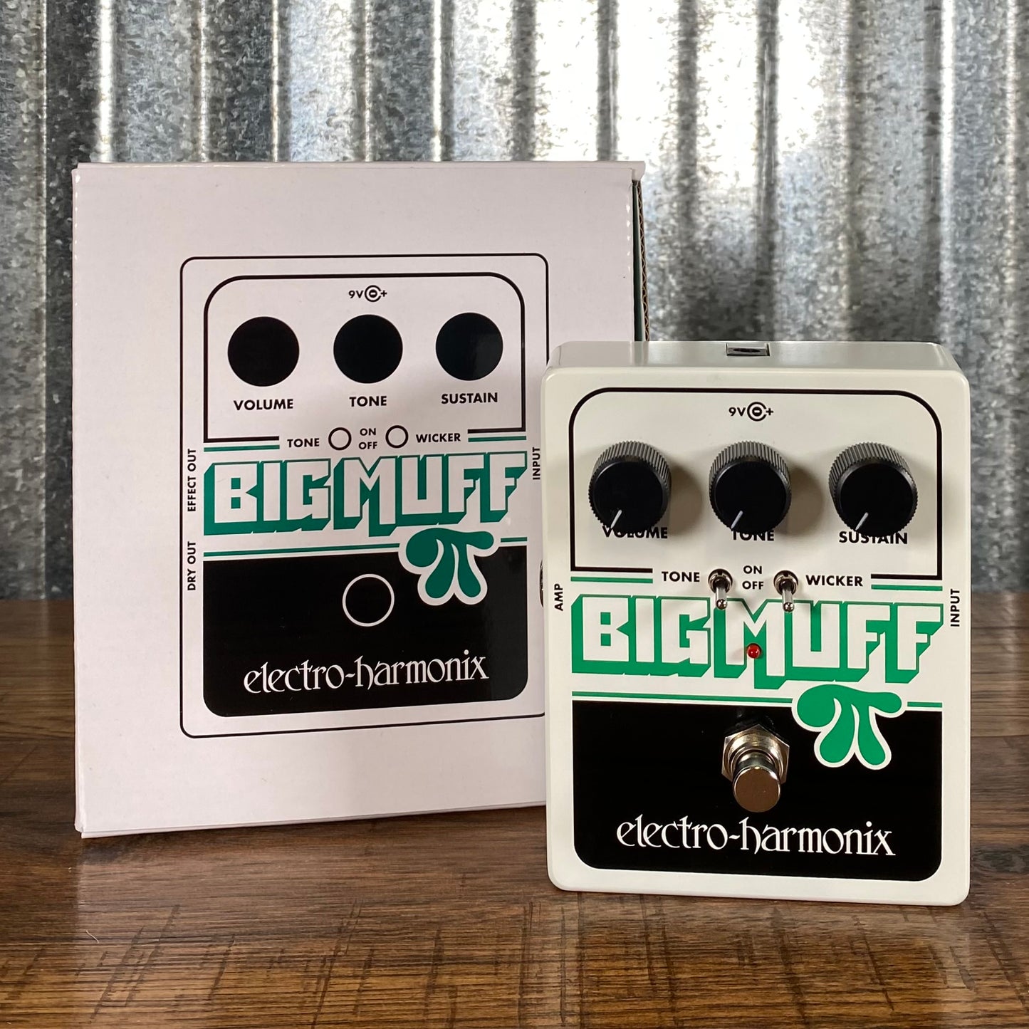 Electro-Harmonix EHX Big Muff PI with Tone Wicker Distortion Sustainer Guitar Effect Pedal