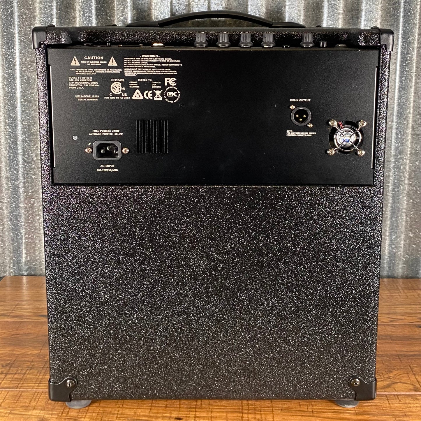 Gallien-Krueger MB112-II 200 Watt 1x12 Bass Combo Amplifier MB 112 Demo