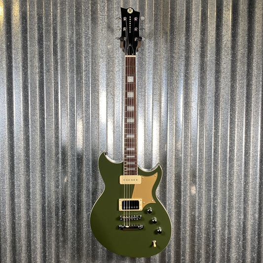 Reverend Sensei H90 Army Green Guitar #66176