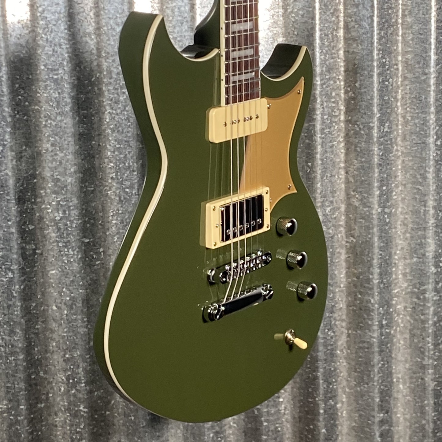 Reverend Sensei H90 Army Green Guitar #66176