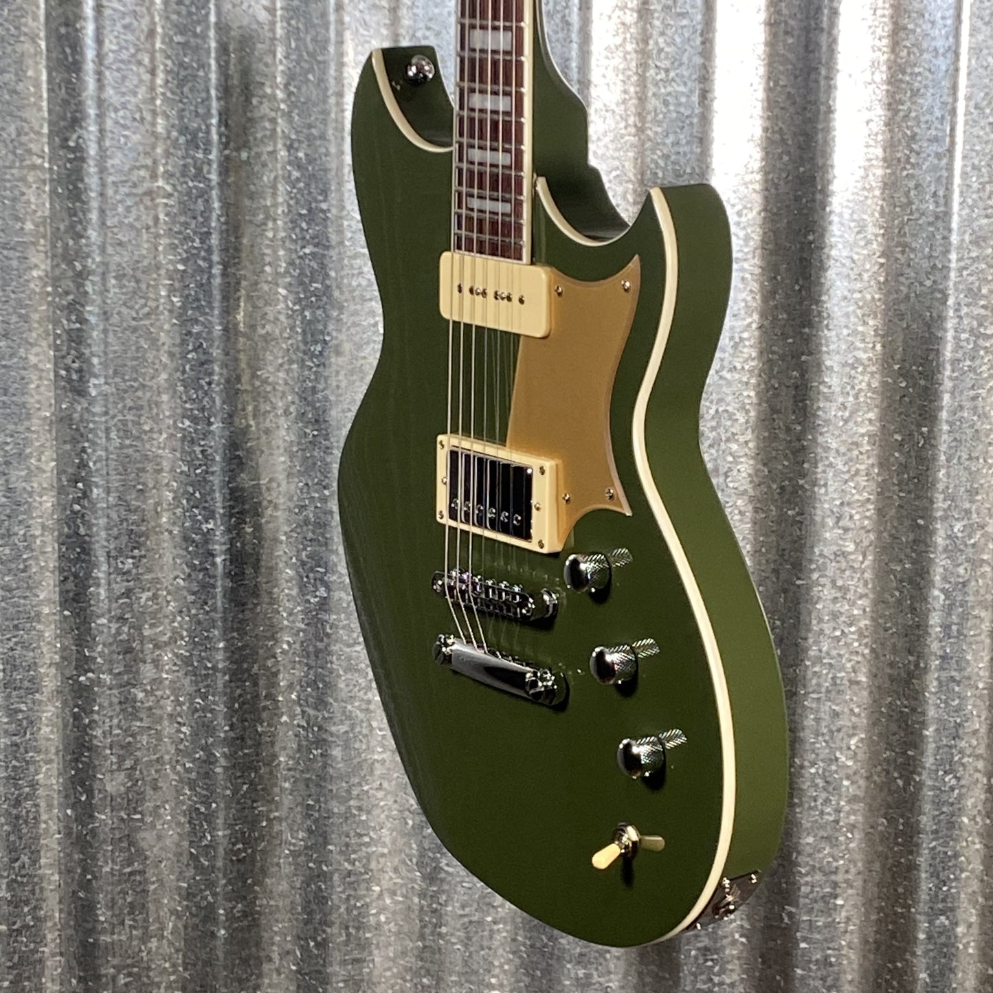 Reverend Sensei H90 Army Green Guitar #66176