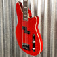 Reverend Sentinel Short Scale 4 String Bass Single Pickup Trans Cherry #64138 Blem