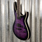 ESP LTD H3-1000 See Thru Purple Guitar LH31000FMSTPSB #1696 Used