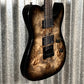 ESP LTD TE-1000 Evertune Burl Charcoal Burst Fluence Guitar TE1000ETBPCHB #2303 Used