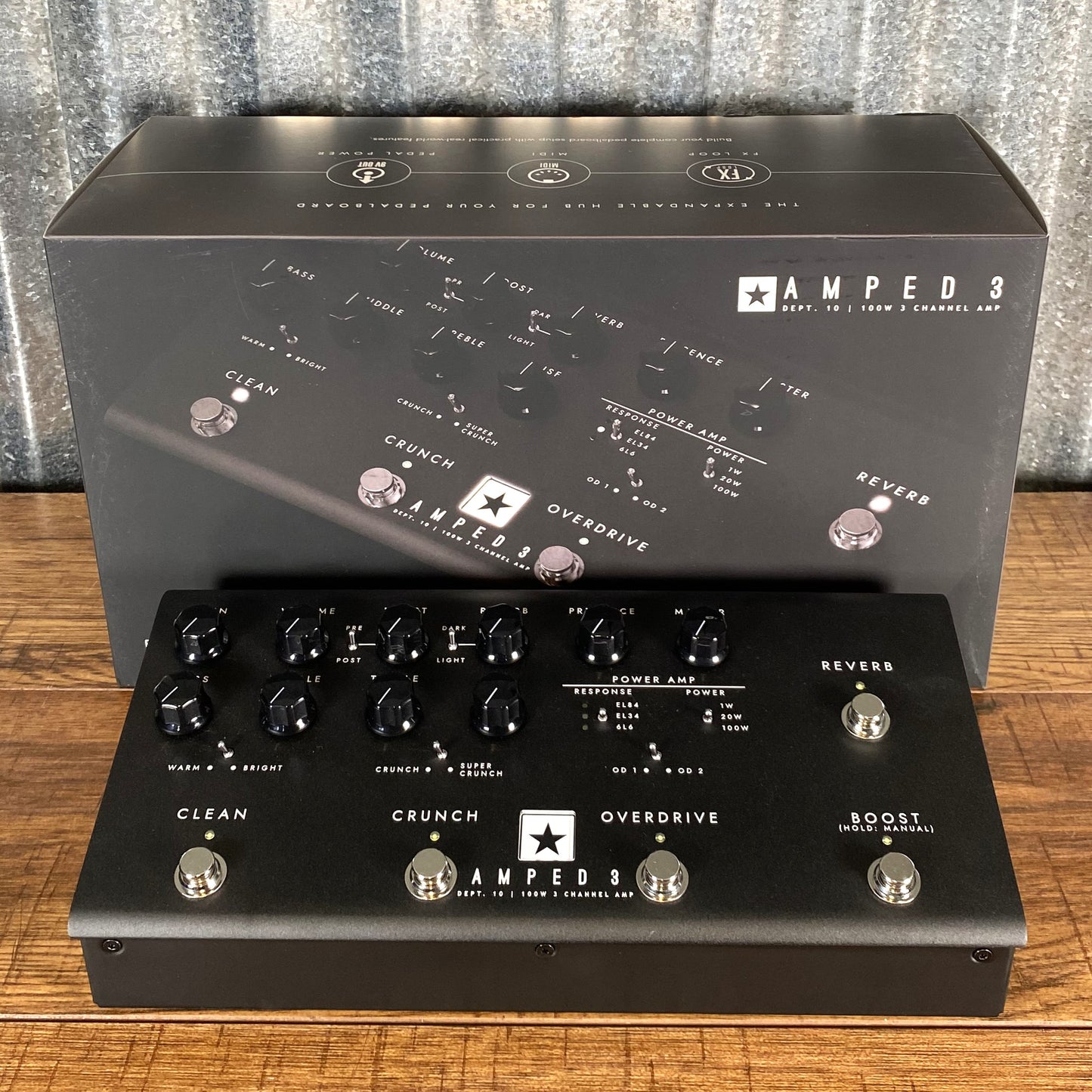 Blackstar Amped 3 100 Watt 3 Channel Reverb Amplifier Guitar Effect Pedal