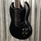 Westcreek Racer Offset SG Black Satin Solid Body Guitar #0003 Used