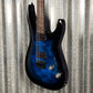 Schecter Omen Elite 6 See Thru Blue Burst Guitar #0817