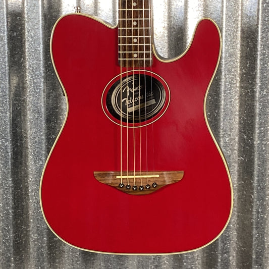 Fender Telecoustic Standard Wine Red Thinline Acoustic Electric Guitar #6250 Used