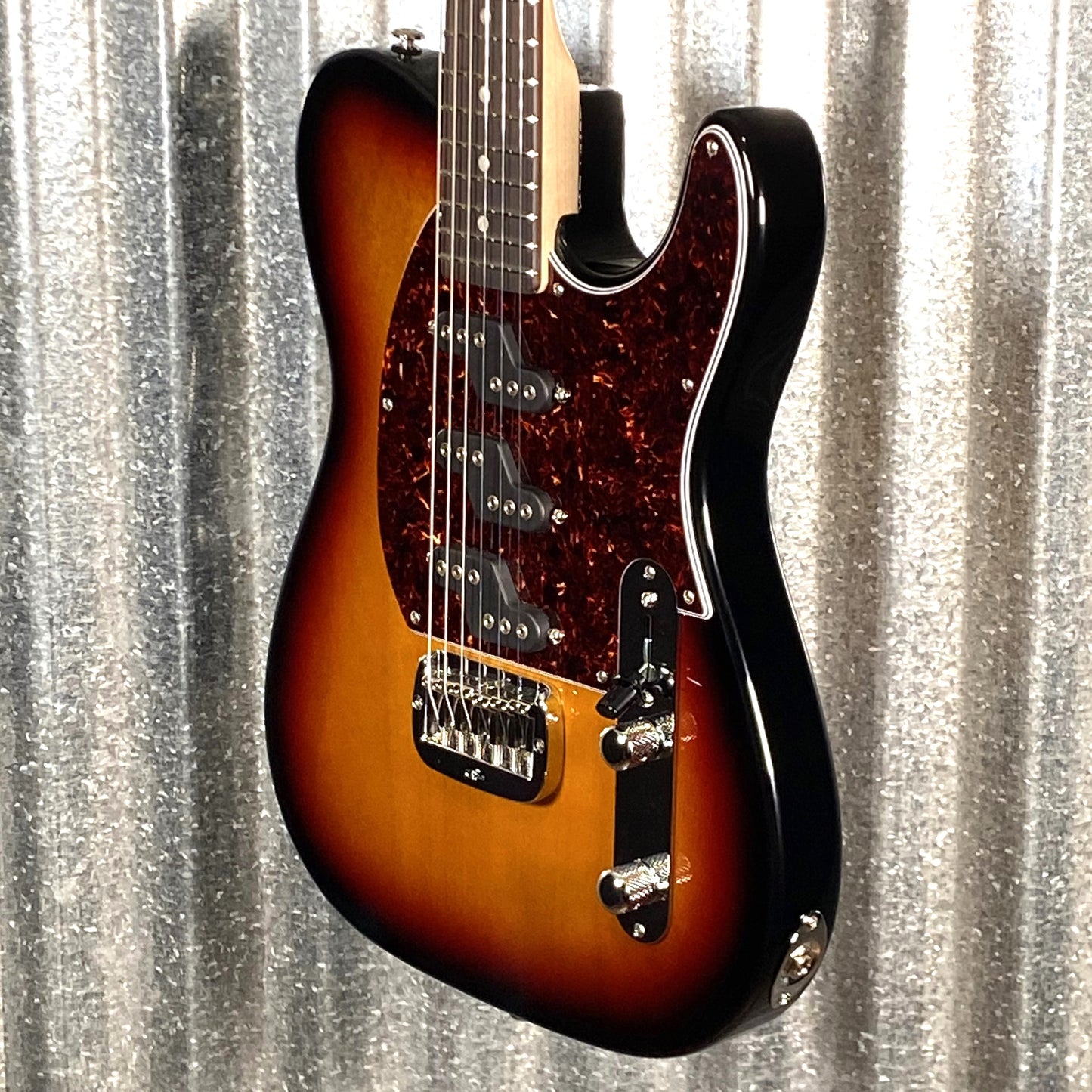 G&L USA Fullerton Deluxe ASAT Z3 3 Tone Sunburst Guitar & Bag #8011