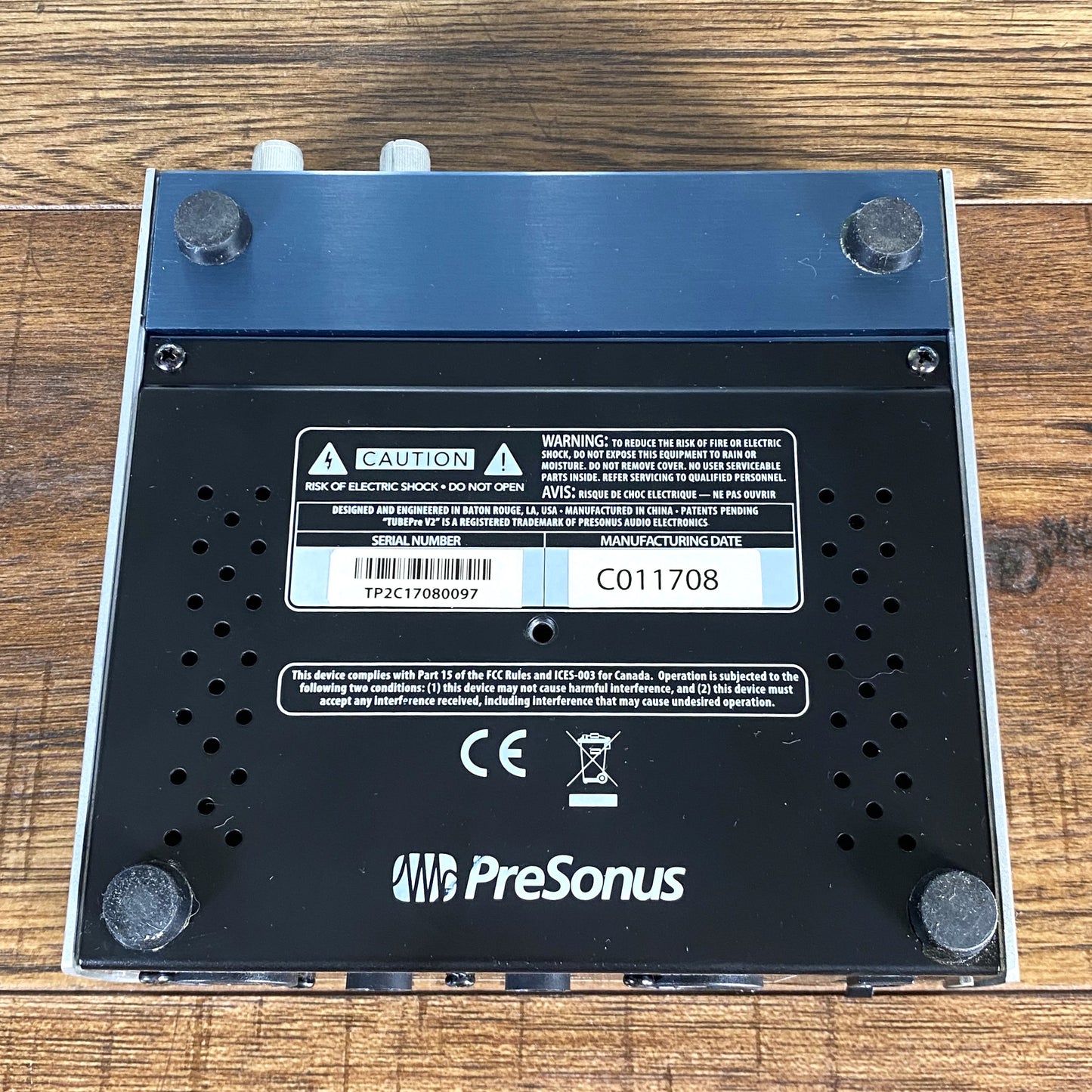 Presonus Tube Pre V2 Single Channel Tube Microphone Line Preamplifier Used