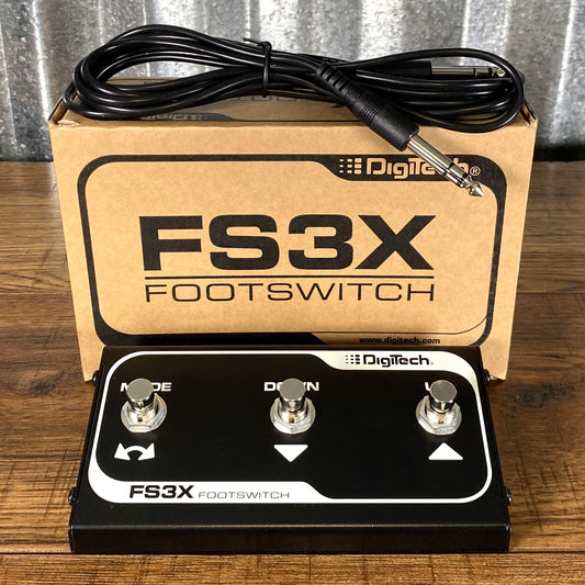 DigiTech FS3X 3 Button Footswitch Controller & Cable for Guitar Effect Pedals