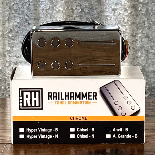 Railhammer Anvil Bridge Chrome Humbucker Guitar Pickup