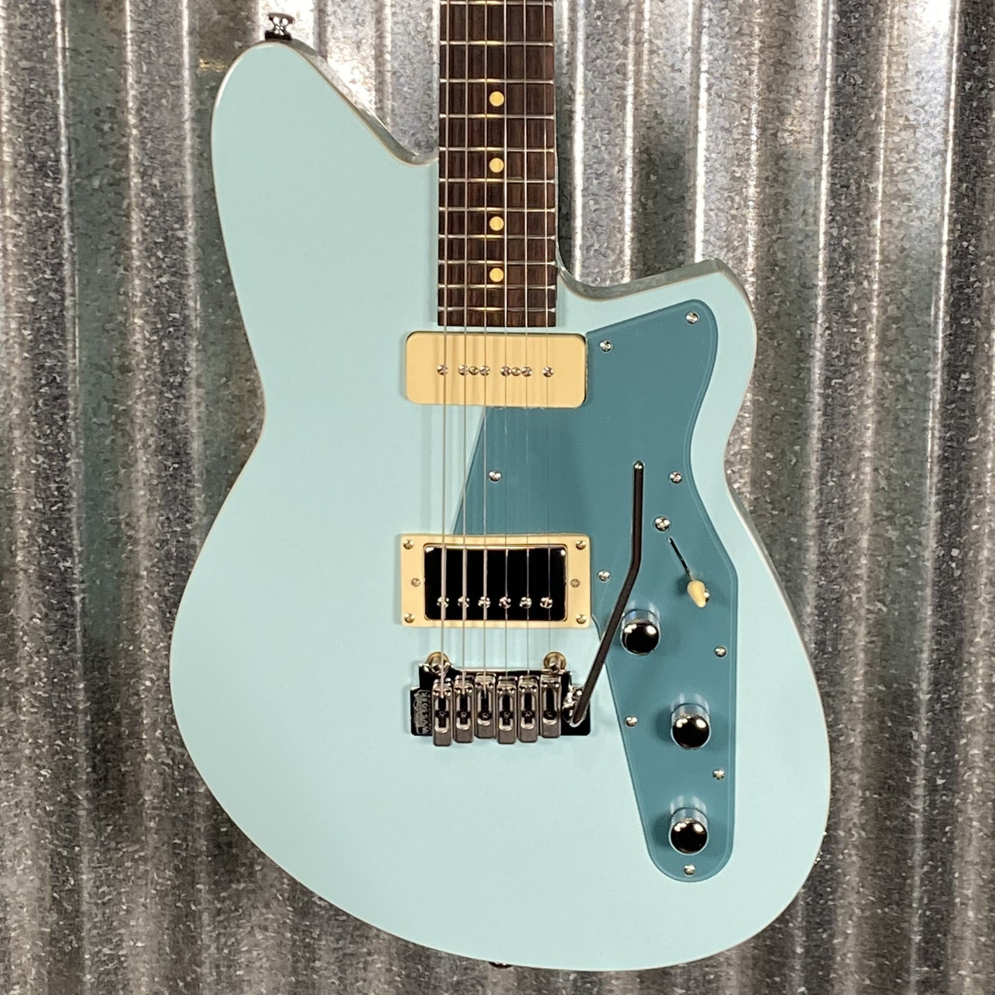 Reverend Double Agent W Chronic Blue Guitar & Bag #56086