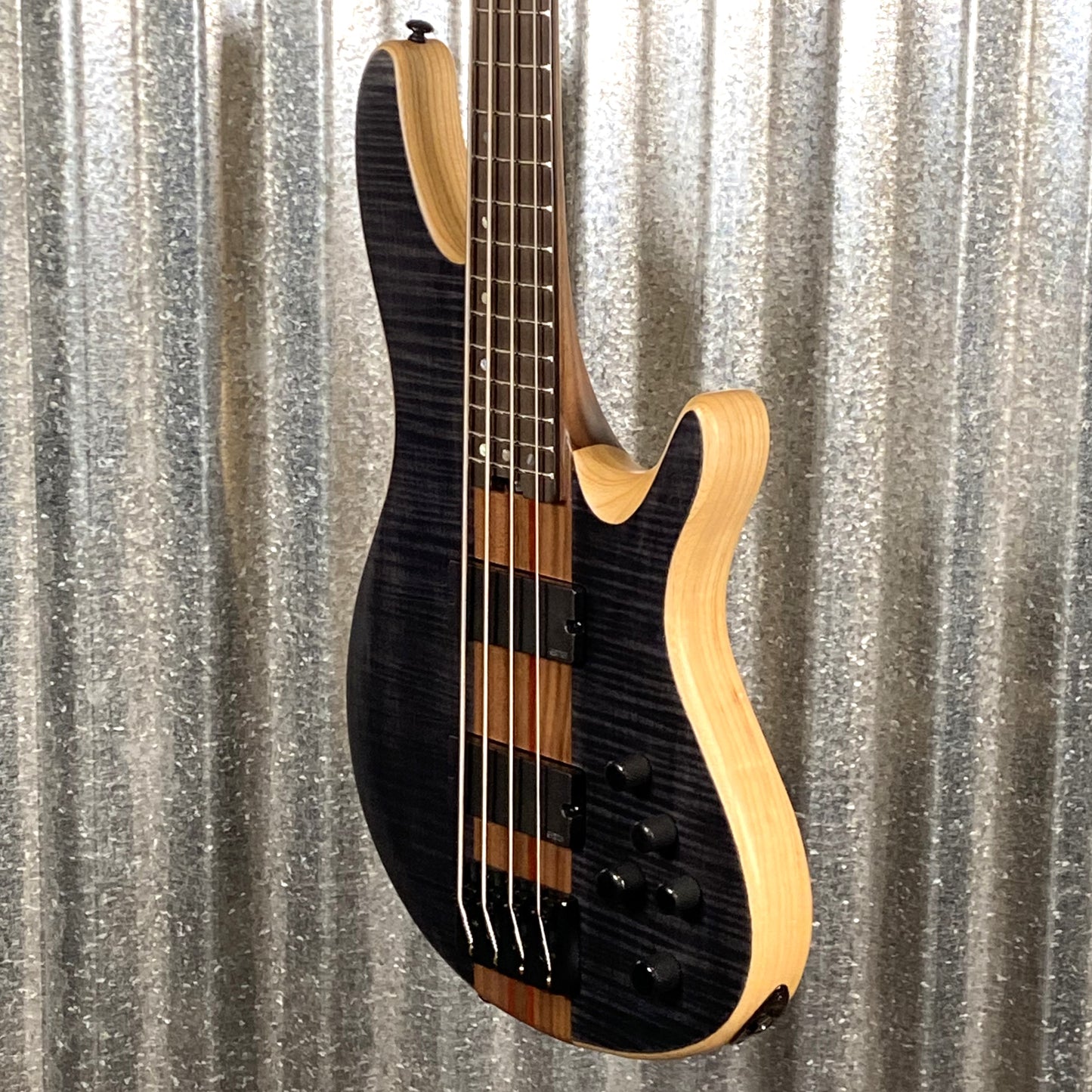 Schecter CB-4 Charles Berthoud 4 String Bass See Thru Black Satin #0582