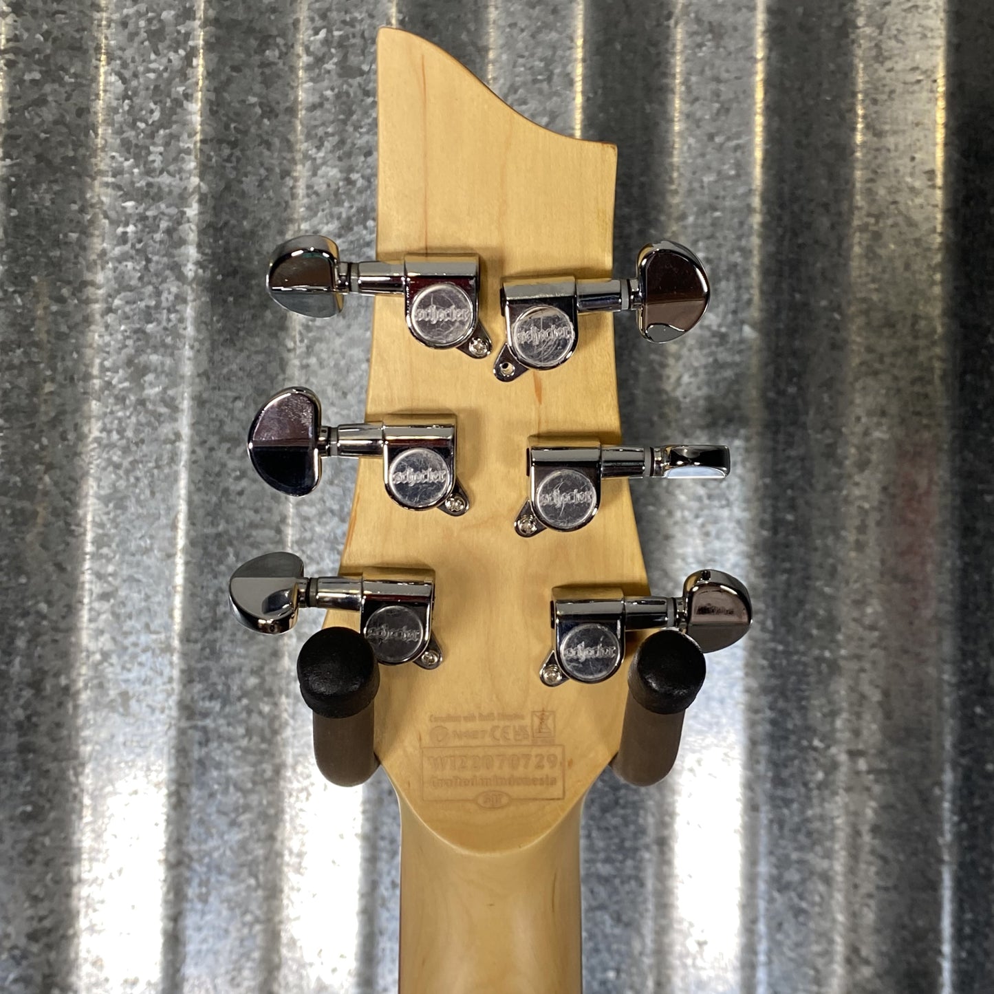Schecter C-6 Deluxe Satin Aqua Guitar Blem #0729