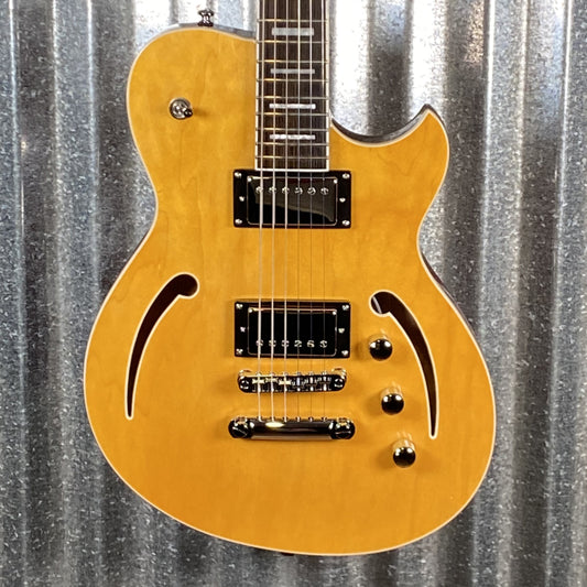 Reverend Limited Edition Roundhouse Semi Hollow Body Archtop Vintage Clear Natural Guitar #14 Blem