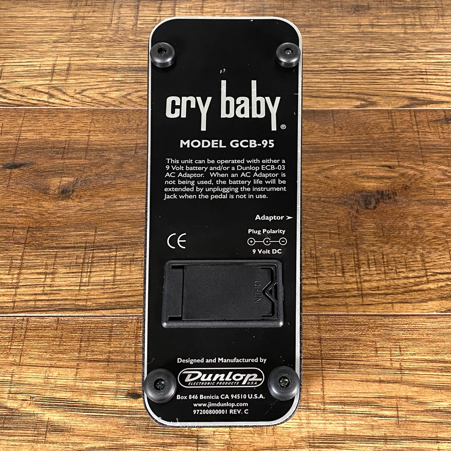 Dunlop Cry Baby Standard GCB95 Original Crybaby Wah Guitar Effect Pedal Used