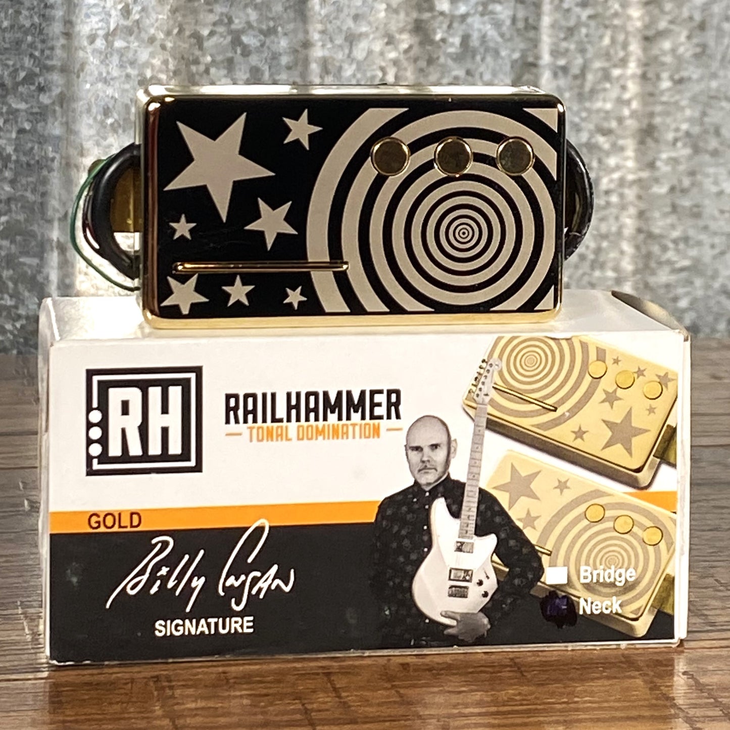 Railhammer Billy Corgan Z-One Neck Gold Humcutter Guitar Pickup