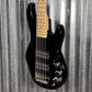 G&L USA CLF Research S-750 L-2500 Jet Black 5 String Bass & Bag L2500 #3029 Used