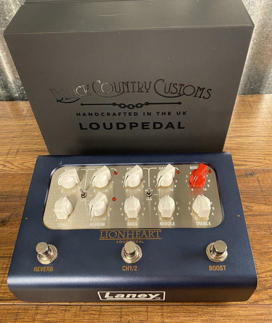Laney BCC-LOUDPEDAL-LTQ Lionheart Tom Quayle 60 Watt 2 Channel Amplifier Guitar Effect Pedal