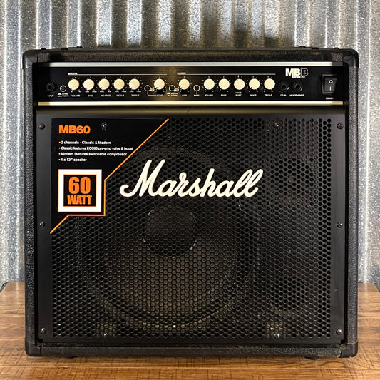 Marshall MB60 60 Watt 12" Hybrid Tube Preamp Bass Amplifier Combo Used