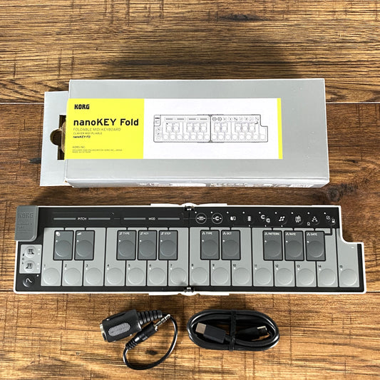 Korg nanoKey Fold WH W-06 Foldable Midi Keyboard White