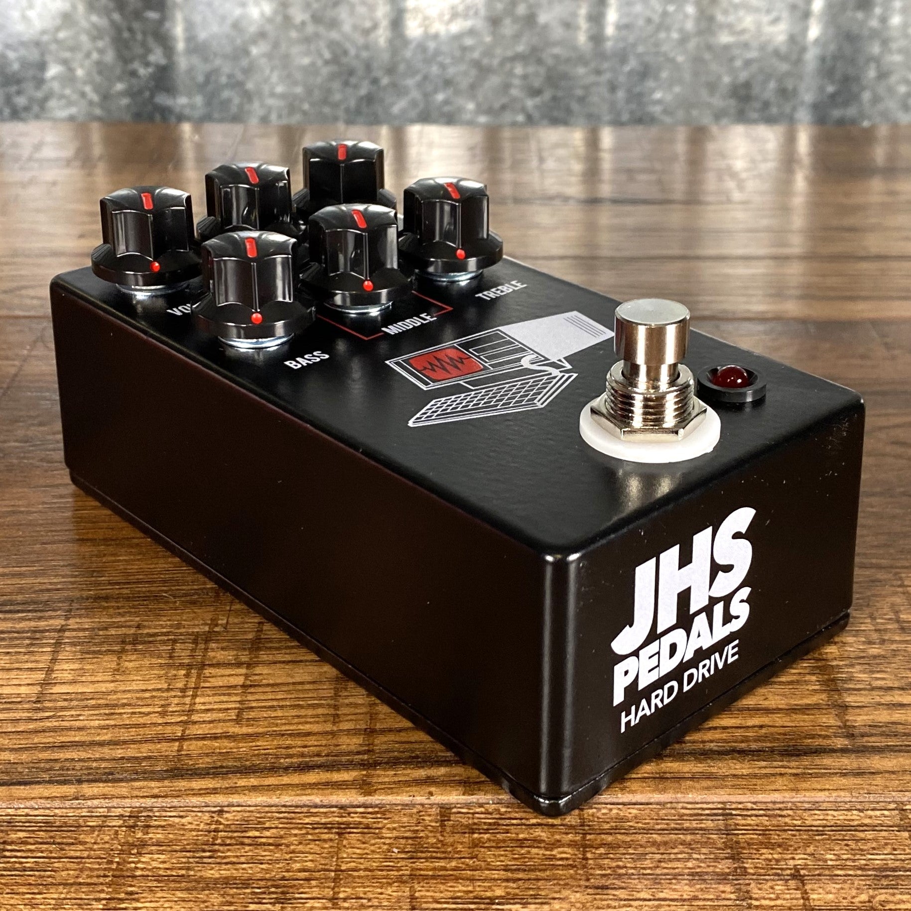 pedal hard JHS Pedals Hard Drive Distortion Guitar Effect Pedal Black – Specialty Traders