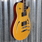 Reverend Limited Edition Roundhouse Semi Hollow Body Archtop Vintage Clear Natural Guitar #19 Blem