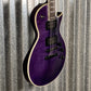 ESP LTD EC-1000 Eclipse Seymour Duncan See Thru Purple Guitar LEC1000FMSTP #3098 Used