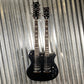 Westcreek Guitars Double Trouble Double Neck 12 & 6 String Black #0158 Used