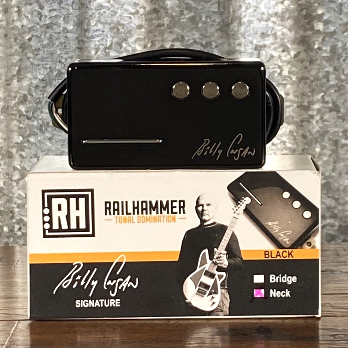 Railhammer Billy Corgan Neck Black Humcutter Guitar Pickup