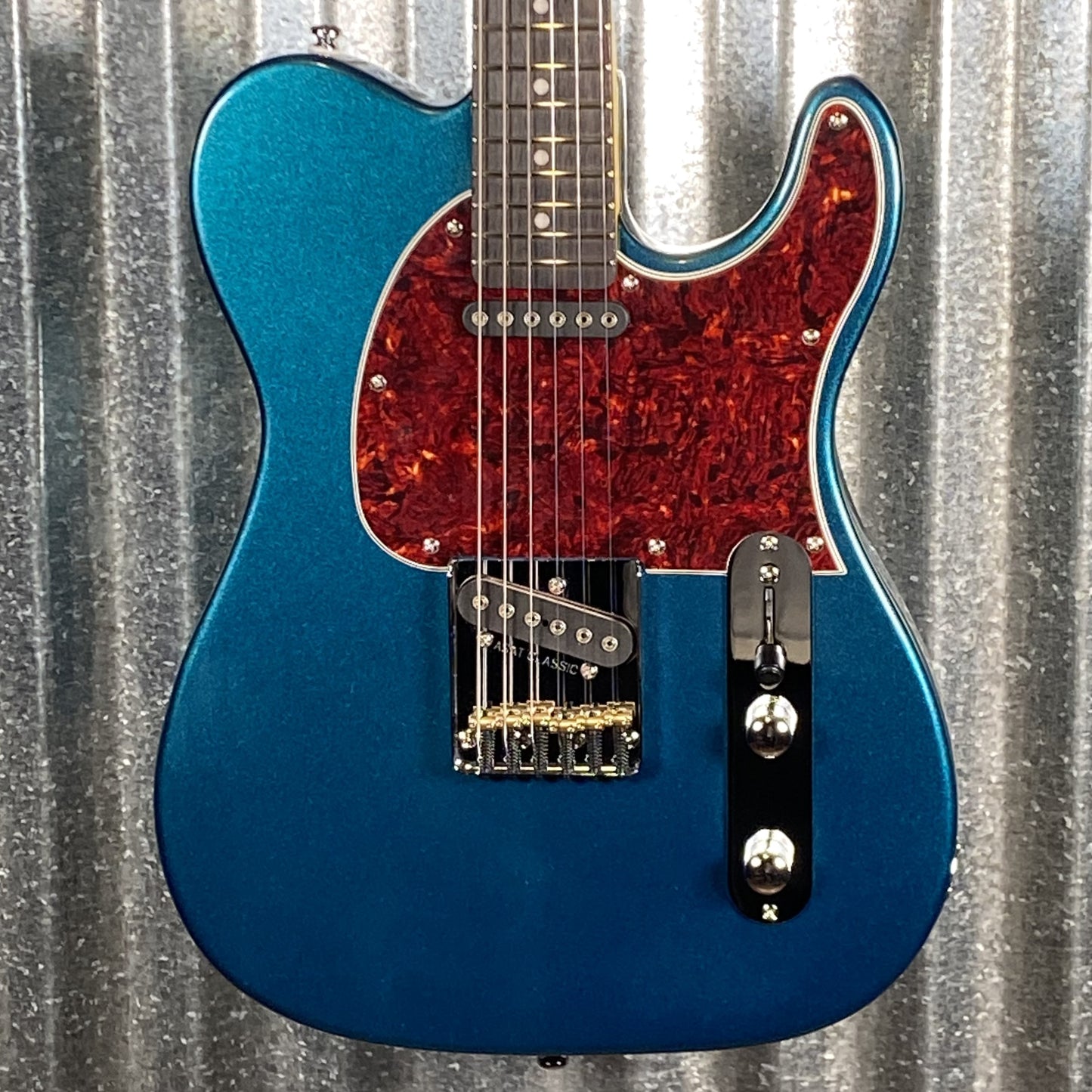 G&L Tribute ASAT Classic Emerald Blue Guitar #8522 Used