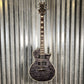 ESP LTD EC-401 Quilt Maple See Thru Black Satin Guitar & Case #0673 Used