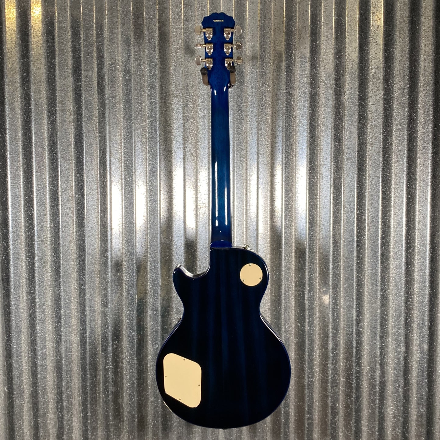Epiphone Les Paul Standard Pro Plus Top Flame Trans Blue Guitar & Case #2135 Used