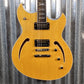 Reverend Limited Edition Manta Ray Semi Hollow Body Archtop Vintage Clear Natural Guitar #21 Blem