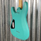 Schecter C-6 Deluxe Satin Aqua Guitar #0749